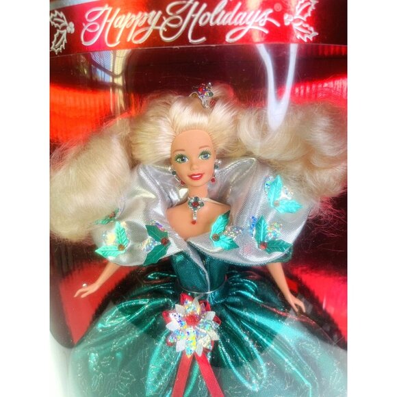 Barbie Doll Vintage 1995 Happy Holidays Special Edition Collector Gift NRFB NEW - Picture 1 of 6